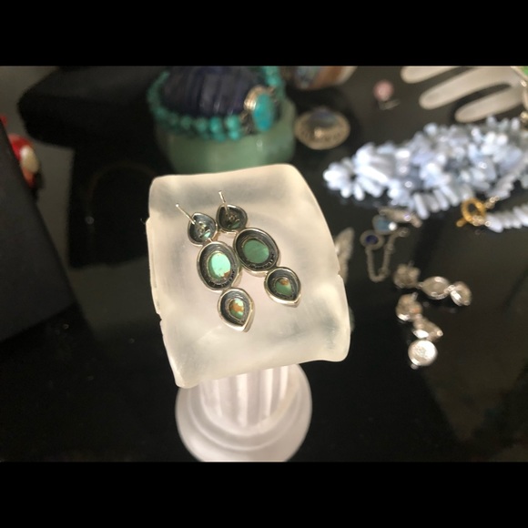 Pangea Mines 1.25” #8 Mine Turquoise Earrings - Picture 8 of 9